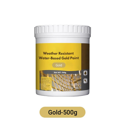 ✨🏠 50% Rabatt: Umweltfreundliche wasserbasierte Goldfarbe – Höchste Wetterbeständigkeit & einfache Anwendung für elegante Innen- & Außendekoration! ✨👍