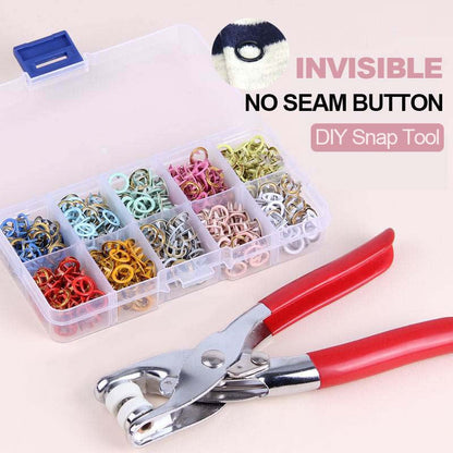 🧵【Limitiertes Angebot – 50% Rabatt!】 🔘 DIY-Knopf-Set – Komplettes Werkzeugset, einfache Anwendung & langlebige Befestigung – Ideal zum Reparieren & Verstärken Ihrer Kleidung ✂️