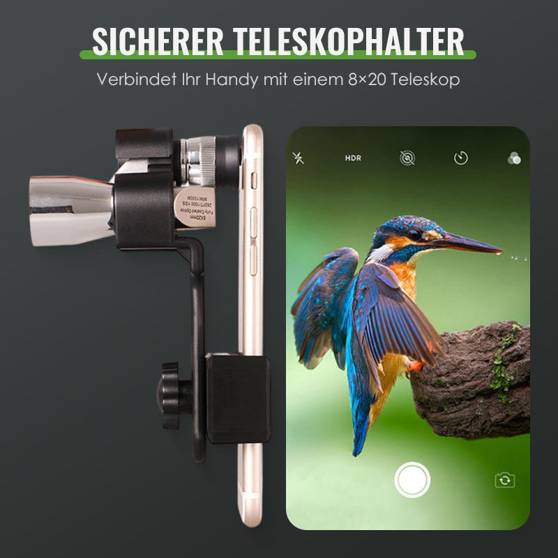 🏆 Angebot: Mini-Taschenfernglas mit Smartphone-Klammer – 60 % Rabatt