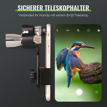 🏆 Angebot: Mini-Taschenfernglas mit Smartphone-Klammer – 60 % Rabatt