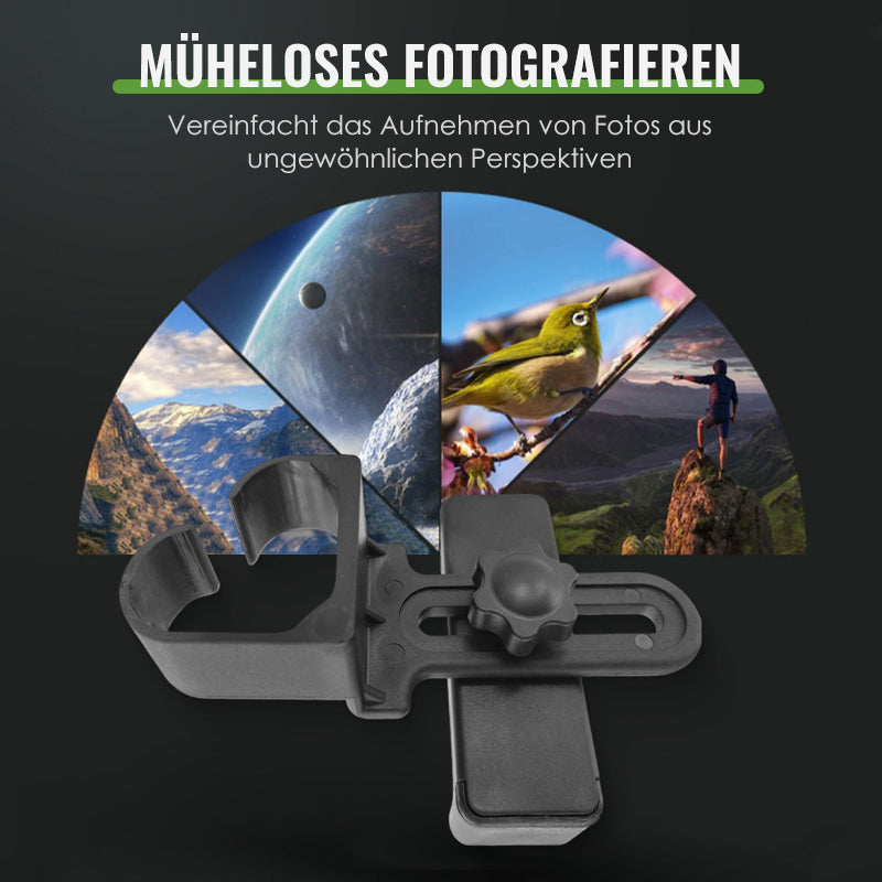 Mini-Taschenfernglas mit Smartphone-Halterung