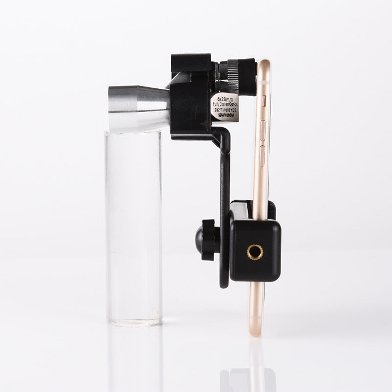 Mini-Taschenfernglas mit Smartphone-Halterung
