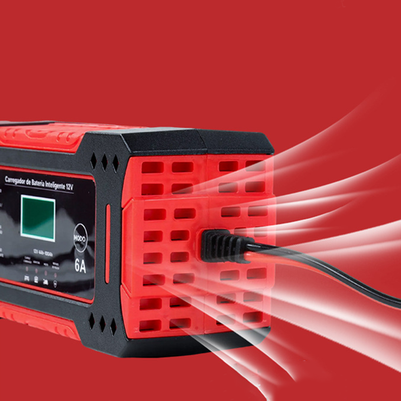 🎉 Neujahrsgeschenk – 50% RABATT!🔋12V Slim Ladegerät (6A + Pulsreparatur) – Kompatibel mit Auto/Motorrad/E-Bike: Sicher & Langlebig!