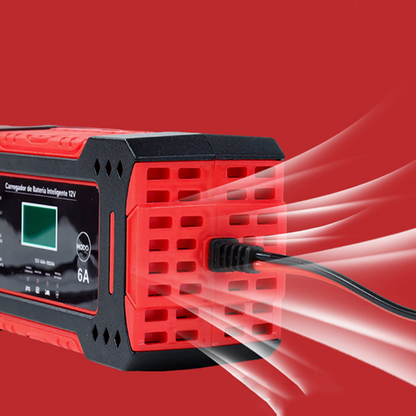 🎉 Neujahrsgeschenk – 50% RABATT!🔋12V Slim Ladegerät (6A + Pulsreparatur) – Kompatibel mit Auto/Motorrad/E-Bike: Sicher & Langlebig!