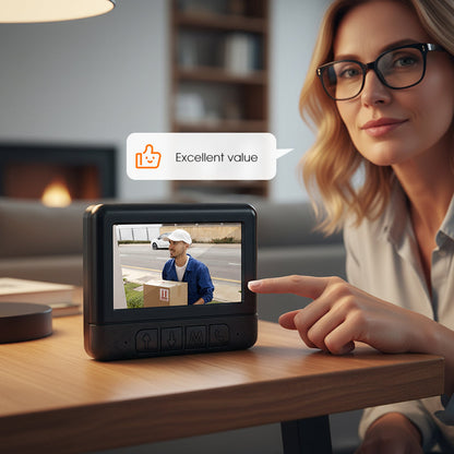 🚪📺 MID-SEASON SALE: −50% NUR FÜR KURZE ZEIT! Intelligente Video-Türklingel mit 4,3-Zoll-Display – Kabellose Gegensprechanlage, Infrarot-Nachtsicht, HD-Aufnahme & kompatibel mit Smart-Home-Systemen 🏠✨