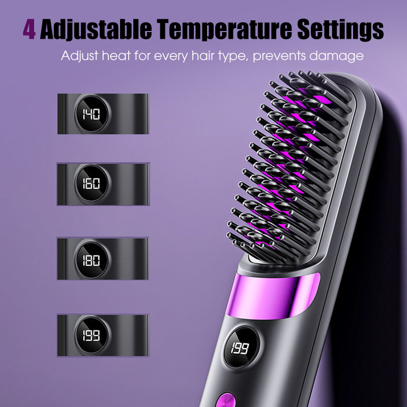 🔥 Heute -50 %! 💇‍♀️ 3-in-1 Kabellose Glättungsbürste