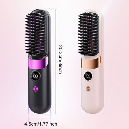 🔥 Heute -50 %! 💇‍♀️ 3-in-1 Kabellose Glättungsbürste