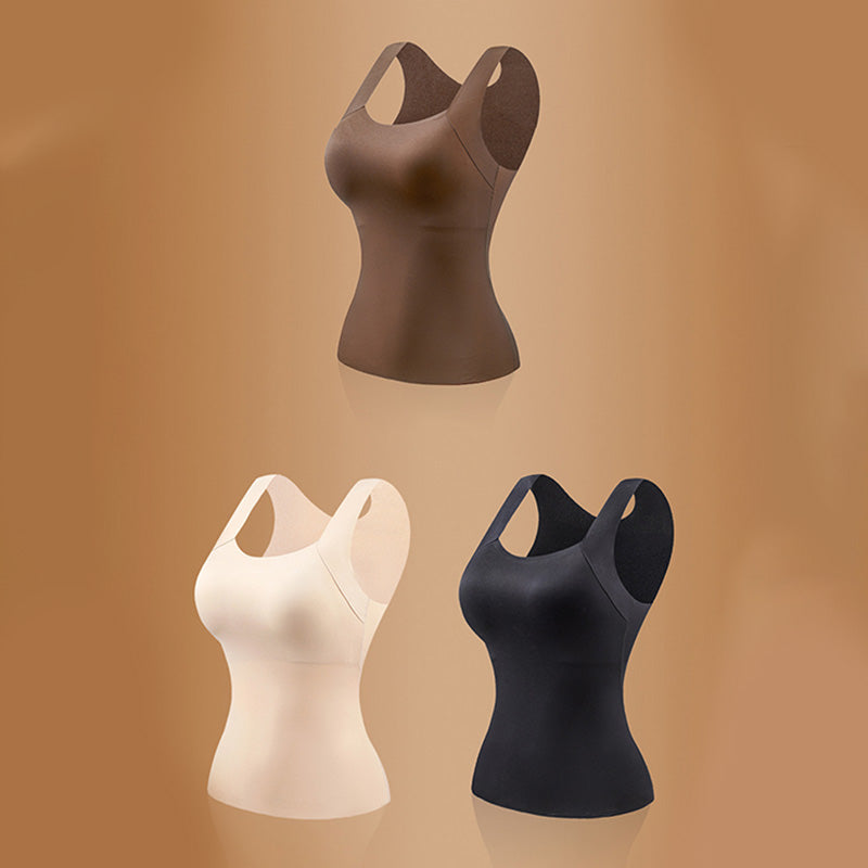 ❤️Damen Thermo-Tanktop mit U-Ausschnitt und integriertem BH