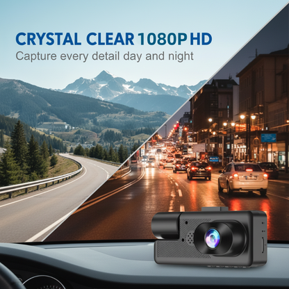 🔥 50 % Rabatt 🚗 3-Kanal Full HD 1080P Dash Cam mit WLAN
