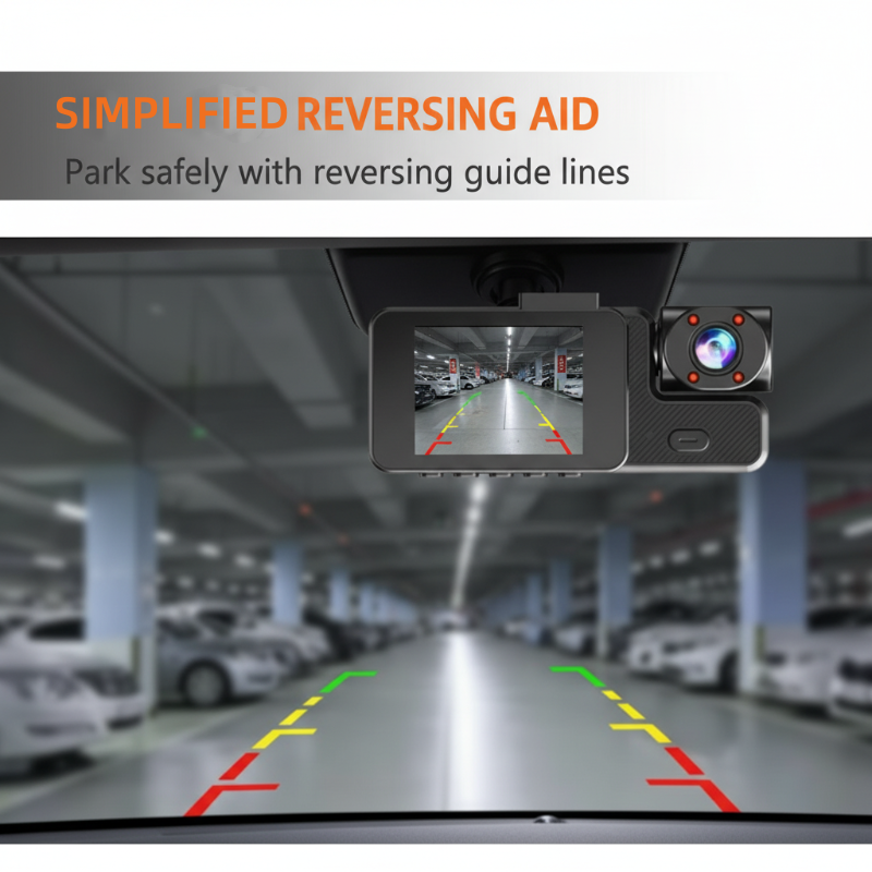 🔥 50 % Rabatt 🚗 3-Kanal Full HD 1080P Dash Cam mit WLAN