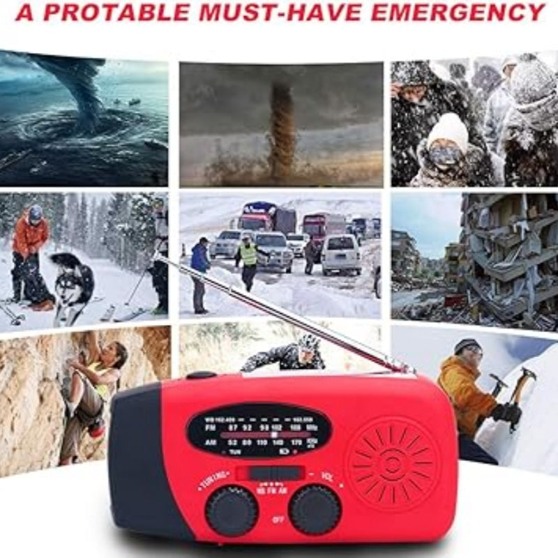 📻⚡【60% Rabatt】Solar-Kurbel Notfallradio – Mit Powerbank, Wetteralarm, USB & 7 Tage Akku. Wasserdicht & robust für Outdoor/Krise. 🌞🔋 Jetzt unschlagbares Angebot sichern!
