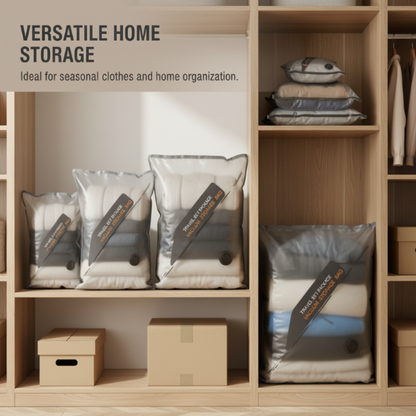 🧳 Set kabelloser Vakuum-Kompressionsbeutel für Reisen: spart 57 % Platz, kein Energieverbrauch, leicht zu verstauen für ältere Menschen 📦