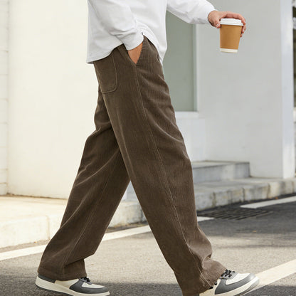 Herrenhose mit lockerer Passform, Kordelzug und Taschen
