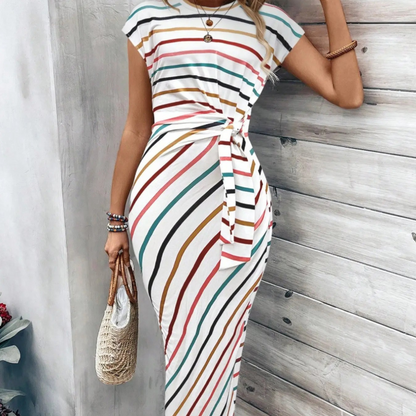 🔥2026 Neu eingetroffen: 50 % Rabatt für begrenzte Zeit!🔥🥰Elegantes Kleid mit Taillengürtel für Damen