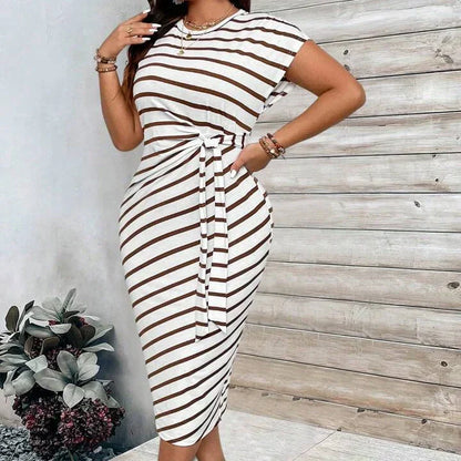 🔥2026 Neu eingetroffen: 50 % Rabatt für begrenzte Zeit!🔥🥰Elegantes Kleid mit Taillengürtel für Damen