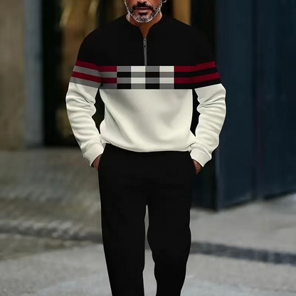 Herren-Set mit Grafikprint – Pullover und Hose