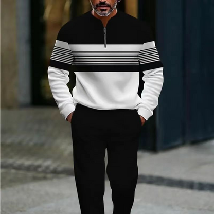 Herren-Set mit Grafikprint – Pullover und Hose