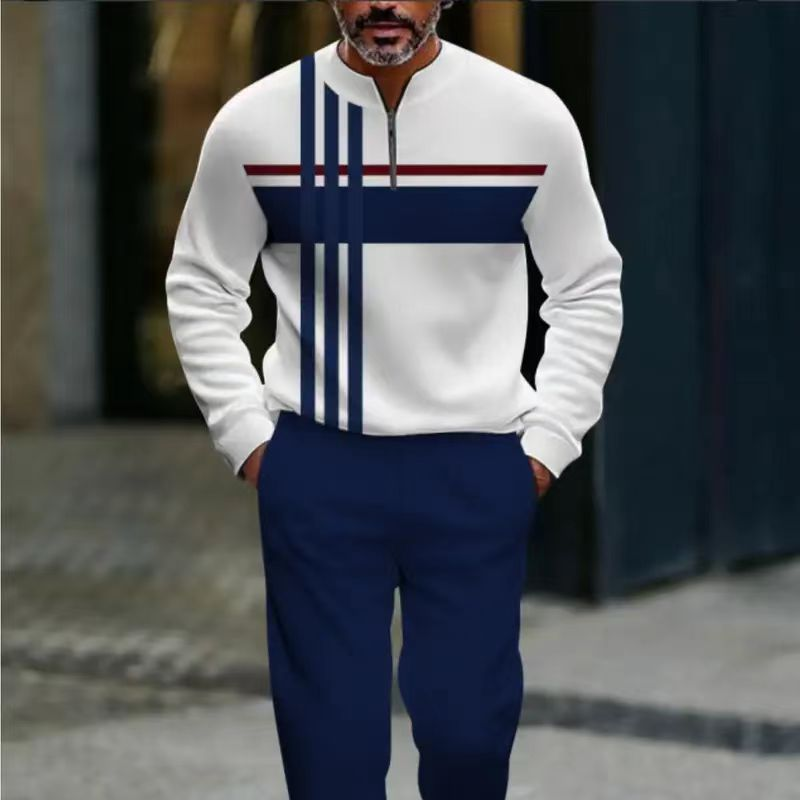 Herren-Set mit Grafikprint – Pullover und Hose