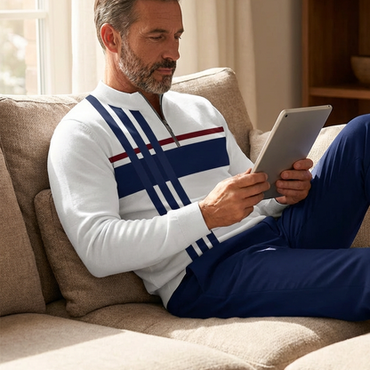 Herren-Set mit Grafikprint – Pullover und Hose