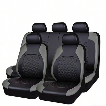 🚗【✨Limitierter — 50% RABATT!】 9-teiliges Leder-Autositzbezug-Set – Universelle Passform, Atmungsaktiv & Leicht zu Reinigen für perfekten Innenraum 🛋️