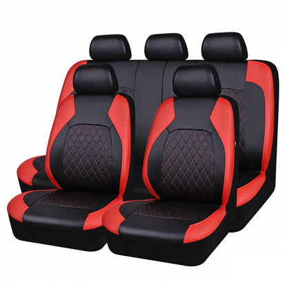 🚗【✨Limitierter — 50% RABATT!】 9-teiliges Leder-Autositzbezug-Set – Universelle Passform, Atmungsaktiv & Leicht zu Reinigen für perfekten Innenraum 🛋️