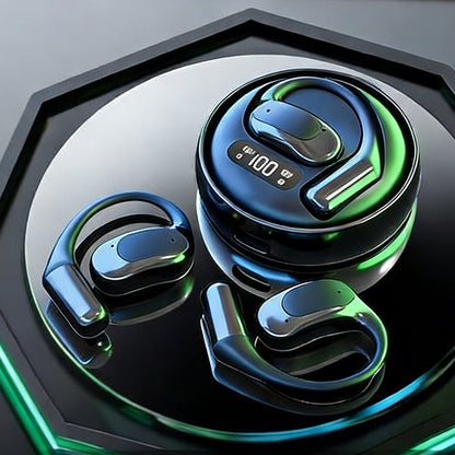 【Kabellose Open-Ear-Kopfhörer】— Dank Luftleitungstechnologie✨ dringt die Musik direkt in Ihre Ohren, während die Welt  außerhalb bleibt.💫🌍