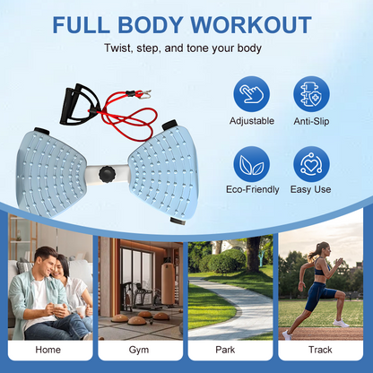 Kompakter Cardio-Twisting-Stepper
