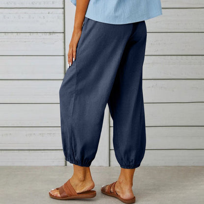 👖 60% RABATT! 💞 Weite Gerade Damenhose aus Baumwolle & Leinen – Atmungsaktiv, Schmeichelhafte Passform & Praktische Taschen ✨