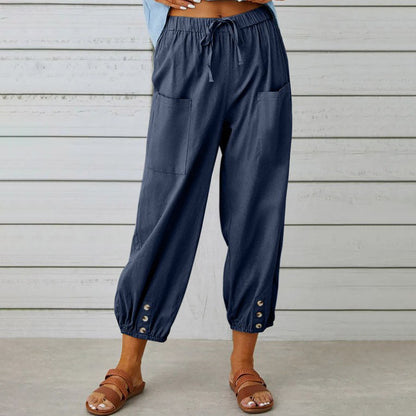 👖 60% RABATT! 💞 Weite Gerade Damenhose aus Baumwolle & Leinen – Atmungsaktiv, Schmeichelhafte Passform & Praktische Taschen ✨
