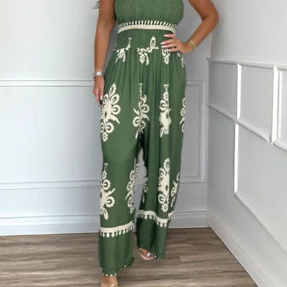 💥Sommer-Rabattaktion 60 % RABATT💥 Damen Ärmelloser Halfter-Jumpsuit mit weitem Bein