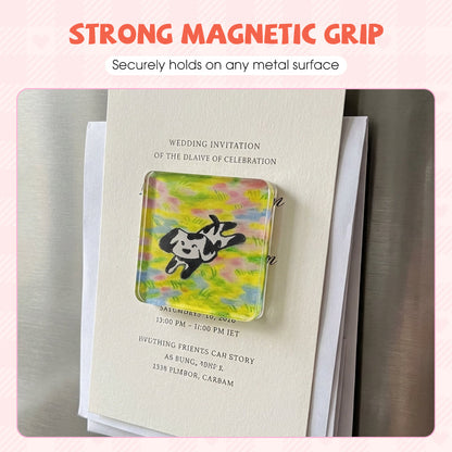 🖼️🖼️ 50 % RABATT !!!🎨Klares Acryl-DIY-Kühlschrankmagnet-Set