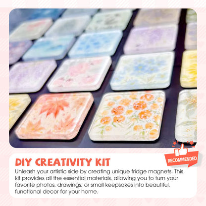 🖼️🖼️ 50 % RABATT !!!🎨Klares Acryl-DIY-Kühlschrankmagnet-Set