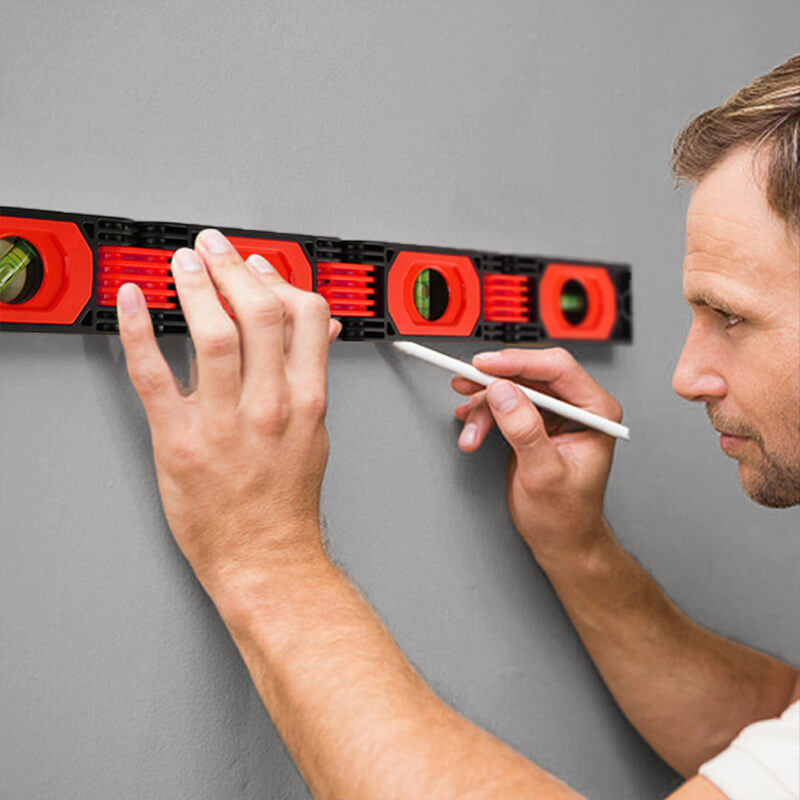 Klappbare Wasserwaage mit Winkelmesser – Ausziehbar & Flexibel