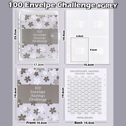 ⏰Letzte 4 Stunden 50 % Rabatt🎁100-Tage-Spar-Challenge mit Umschlägen✉️💸