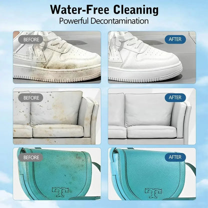 🧼✨ No-Wash Schuh & Leder Reiniger Creme – Fleckenentferner mit Schwamm 🧽👟 Einfach auftragen, sofortige Frische – ideal für Sneaker, Sofa & Autositze.