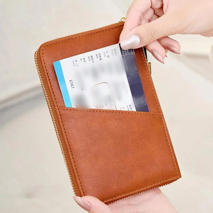 🔐💳 Praktische Reisepass-Geldbörse mit RFID-Schutz für Reise & Alltag