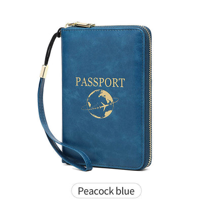 🔐💳 Praktische Reisepass-Geldbörse mit RFID-Schutz für Reise & Alltag