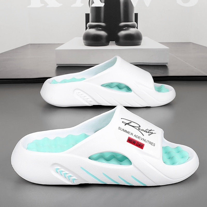 💥50% SPAREN 🦶Rutschfeste Cloud-Pantoletten für Herren mit dicker Sohle🌊Erfrischend und hautfreundlich