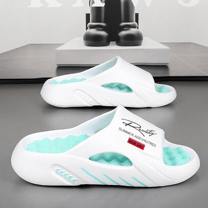💥50% SPAREN 🦶Rutschfeste Cloud-Pantoletten für Herren mit dicker Sohle🌊Erfrischend und hautfreundlich