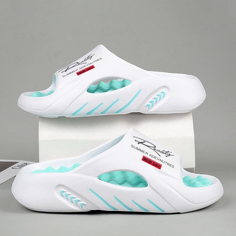 💥50% SPAREN 🦶Rutschfeste Cloud-Pantoletten für Herren mit dicker Sohle🌊Erfrischend und hautfreundlich