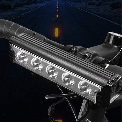 2000 LM Dual-Beam-Fahrradlampe, über USB aufladbar, wasserdichter, heller Fahrradscheinwerfer, Frontlampe mit einstellbarem Lichtstrahl für Nachtfahrten und Mountainbiking