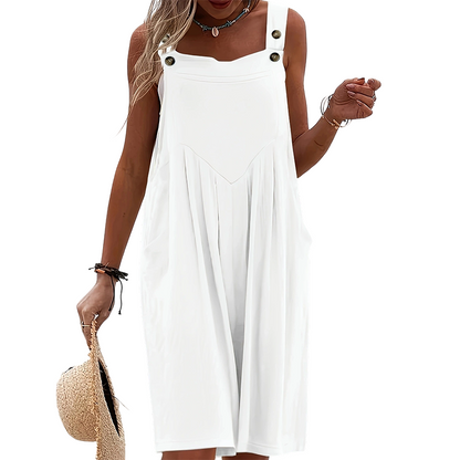 Ärmelloser Weitbein-Jumpsuit für Sommerbrisen
