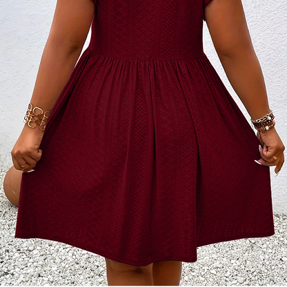 🔥 EXKLUSIVES ANGEBOT: 50% RABATT 💥 Elegantes Damenkleid mit Rüschenbesatz 👗 fein verarbeitet, stilvoll & inkl. gratis Halskette 🎁