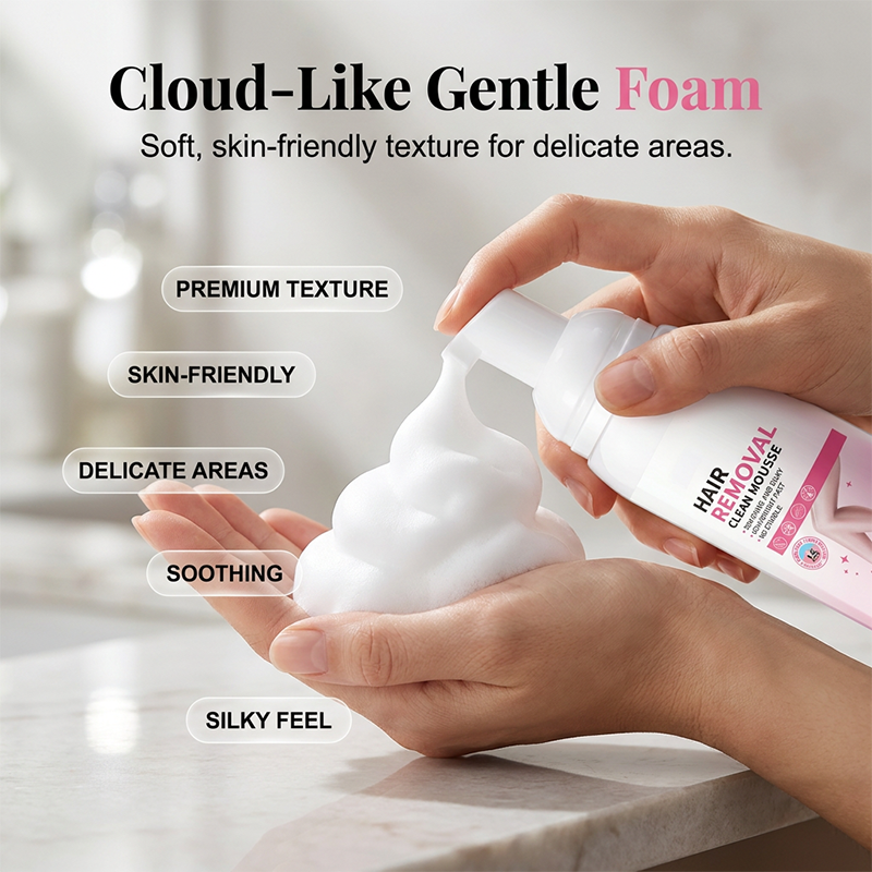 🧴✨ Seideneffekt-Haarentfernungsmousse – Seidig glatte Haut, keine Irritationen und professionelle Ergebnisse für zu Hause 🛁💖