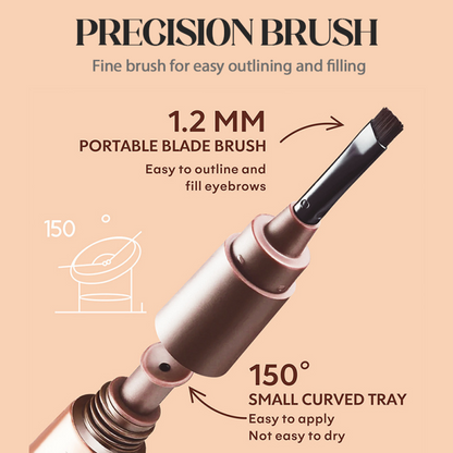 🥳 1 kaufen, 1 gratis! 🎨 Wasserfeste Augenbrauenfarbe - leicht entfernbar und einfach anzuwenden | Deckt graue Brauenhaare ab – das Must-have für ein perfektes Augenbrauen-Make-up 🏆✨