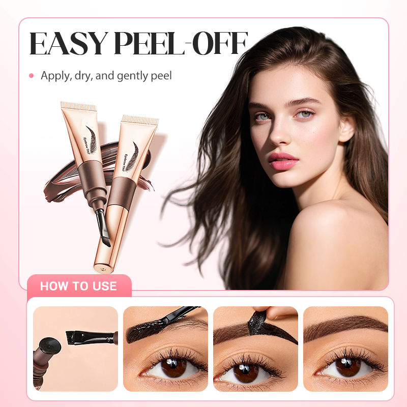 🥳 1 kaufen, 1 gratis! 🎨 Wasserfeste Augenbrauenfarbe - leicht entfernbar und einfach anzuwenden | Deckt graue Brauenhaare ab – das Must-have für ein perfektes Augenbrauen-Make-up 🏆✨