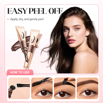 🥳 1 kaufen, 1 gratis! 🎨 Wasserfeste Augenbrauenfarbe - leicht entfernbar und einfach anzuwenden | Deckt graue Brauenhaare ab – das Must-have für ein perfektes Augenbrauen-Make-up 🏆✨