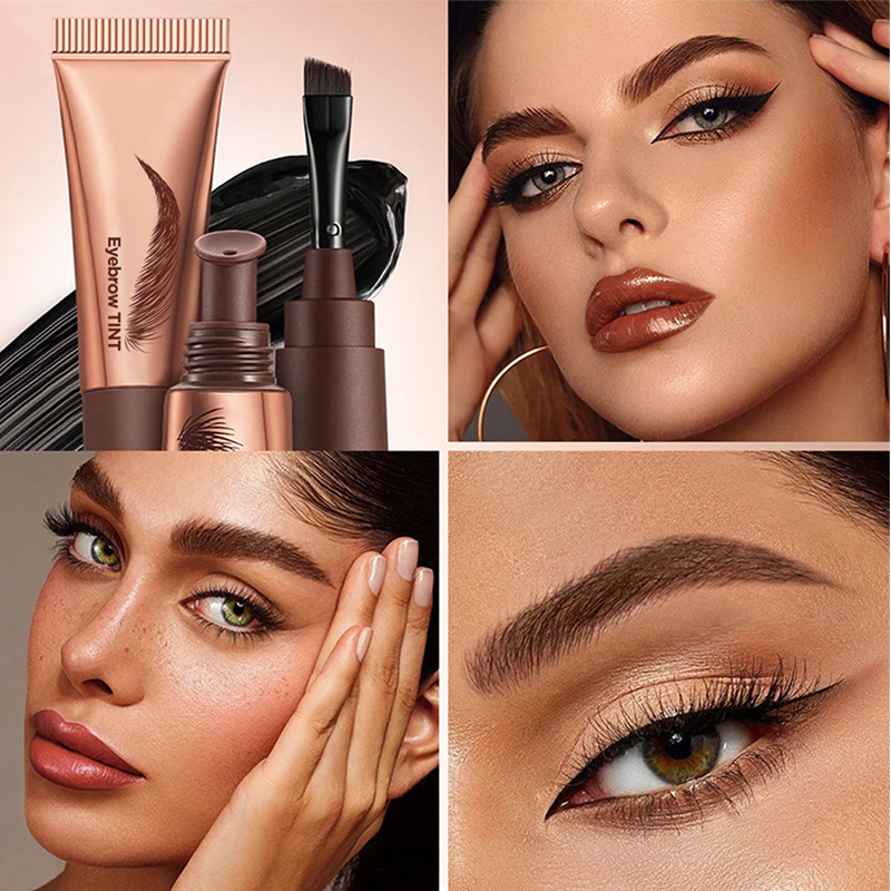 🥳 1 kaufen, 1 gratis! 🎨 Wasserfeste Augenbrauenfarbe - leicht entfernbar und einfach anzuwenden | Deckt graue Brauenhaare ab – das Must-have für ein perfektes Augenbrauen-Make-up 🏆✨