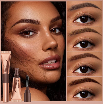 🥳 1 kaufen, 1 gratis! 🎨 Wasserfeste Augenbrauenfarbe - leicht entfernbar und einfach anzuwenden | Deckt graue Brauenhaare ab – das Must-have für ein perfektes Augenbrauen-Make-up 🏆✨