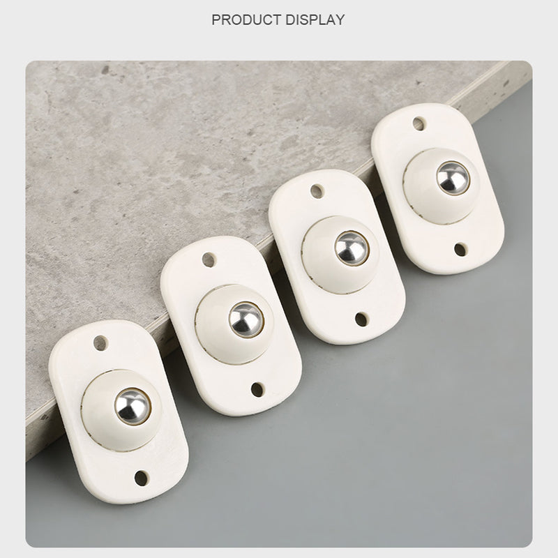 🛋️JETZT 50 % RABATT! Universelle Edelstahl-Kugelrollen – selbstklebende Mini-Möbelrollen, 360° drehbar, ideal für Aufbewahrungsboxen, Nachttische, Mülleimer und Blumentöpfe